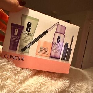 Clinique Skincare Essentials Set with Pink Packaging